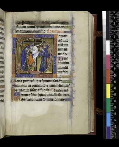एमएस 300 f.220r, फ्रांस के पेरिस के इसाबेला के Psalter और घंटे से फोलियो, c.1265-70 द्वारा फ्रेंच स्कूल