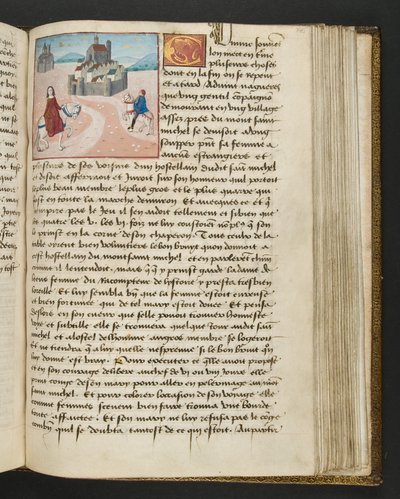 एमएस हंटर 252 145r पृष्ठ से हंड्रेड न्यूज, c.1461-62 द्वारा फ्रेंच स्कूल