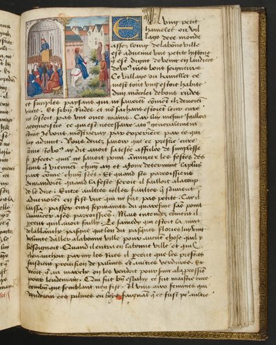 एमएस हंटर 252 183r पेज हंड्रेड न्यूज न्यूज़, c.1461-62 द्वारा फ्रेंच स्कूल
