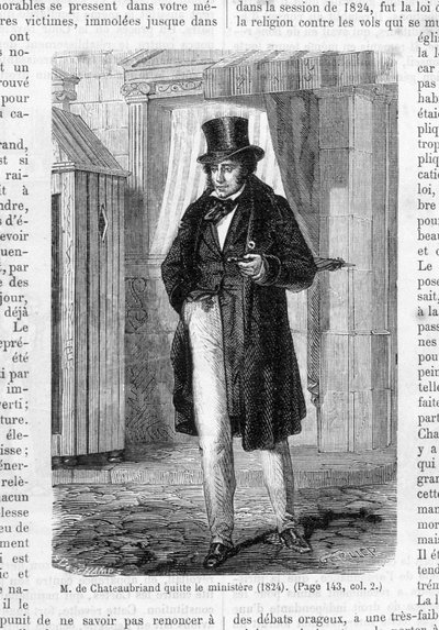 एम. डी चेटौब्रिआंड ने मंत्रालय छोड़ दिया (1824)। द्वारा फ्रेंच स्कूल