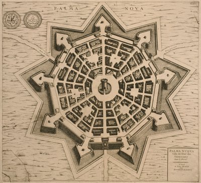 पलामनोवा का नक्शा, लेस विलेस डे वेनेटी से, 1704, हेग में रटगर्ट अल्बर्ट्स द्वारा प्रकाशित द्वारा French School