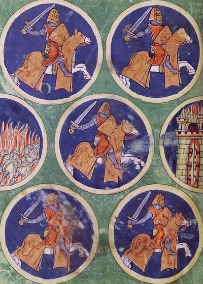 सुश्री 3516 fol.217v पांच शूरवीर द्वारा फ्रेंच स्कूल