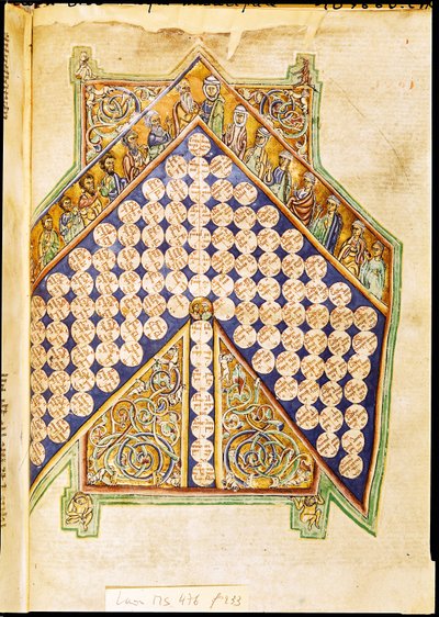 सुश्री 476 fol.233 एक बाइबिल से पृष्ठ द्वारा फ्रेंच स्कूल