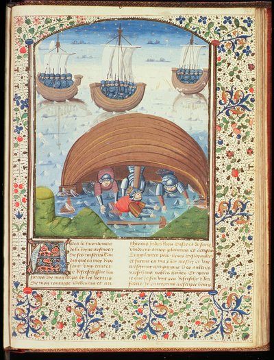 मिस हंटर 371 f.147r सेल्यूकस का भाग्य, गिर के राजकुमारों से, गियोवन्नी बोकाशियो (1313-75) 1467 द्वारा फ्रेंच स्कूल