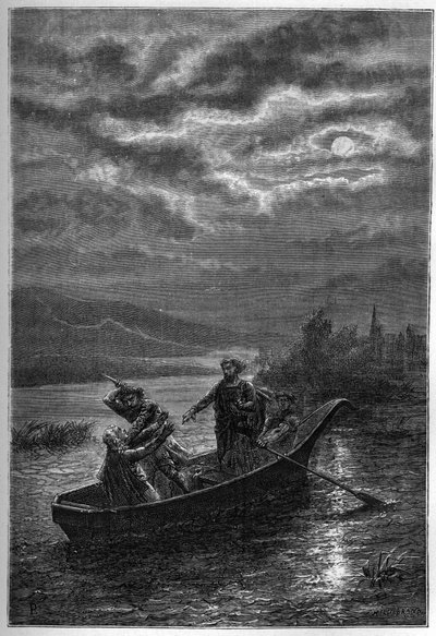 1203 में रूएन (फ्रांस) में जॉन लैकलैंड द्वारा प्रिंस आर्थर I (1186-1203) ड्यूक ऑफ ब्रिटनी की हत्या - किंग जॉन लैकलैंड (1167-1216) द्वारा आर्थर I (1186-1203), ड्यूक ऑफ ब्रिटनी की हत्या ए १२०३ में रूएन - "ल'हिस्टोइरे डी'एंगलटेरे, डेपुइस लेस ते म द्वारा फ्रेंच स्कूल