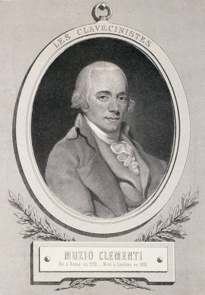 मुजियो क्लेमेंटी (1752-1832) अल्फ्रेड लेमोइन द्वारा उत्कीर्ण द्वारा फ्रेंच स्कूल