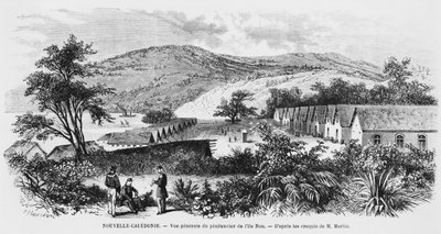 न्यू कैलेडोनिया, आइल ऑफ नो, जेल, c.1871-80 द्वारा फ्रेंच स्कूल