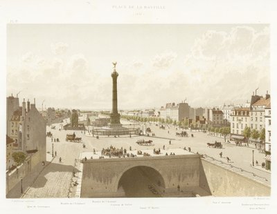 प्लेस डे ला बैस्टिल, 1841 द्वारा फ्रेंच स्कूल