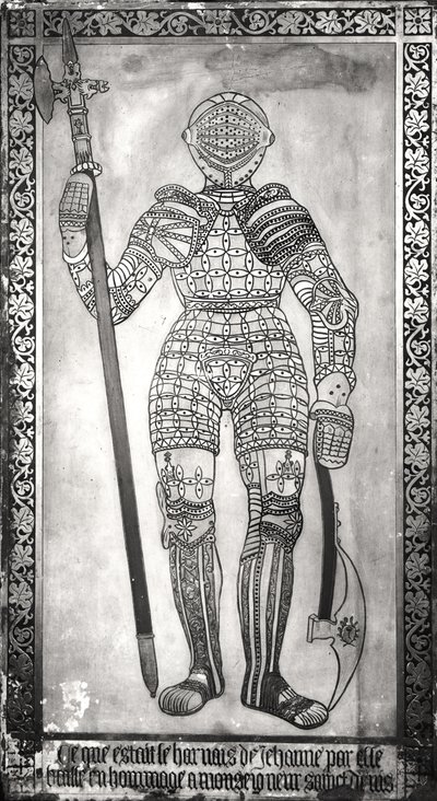 जोक ऑफ आर्क के कवच का चित्रण पट्टिका (1412-31) द्वारा फ्रेंच स्कूल