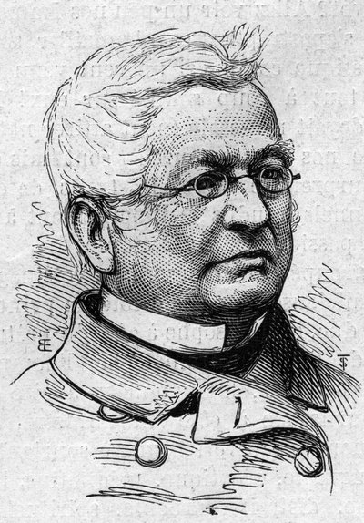 एडॉल्फ थियर्स (1797-1877) का पोर्ट्रेट, फ्रांसीसी राजनीतिज्ञ, इतिहासकार और शिक्षाविद। 14 मार्च 1874 के "" ले मोंडे इलस्ट्र्रे "" एन ° 883 में उत्कीर्णन। द्वारा फ्रेंच स्कूल