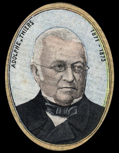 एडोल्फ थियर्स का पोर्ट्रेट (1797-1877), फ्रांसीसी गणराज्य के राष्ट्रपति। द्वारा फ्रेंच स्कूल