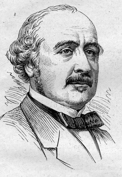 अल्बर्ट डी ब्रोगली का पोर्ट्रेट (1821-1901), फ्रांसीसी राजनीतिज्ञ, राजनयिक, इतिहासकार, निबंधकार और शिक्षाविद। 14 मार्च 1874 के "" ले मोंडे इलस्ट्र्रे "" एन ° 883 में उत्कीर्णन। द्वारा फ्रेंच स्कूल