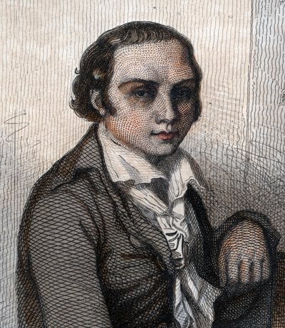 आंद्रे मेरी चेनियर का पोर्ट्रेट (1762-1794), फ्रांसीसी कवि। द्वारा फ्रेंच स्कूल