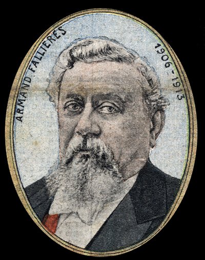 आर्मंड फॉलियरेस का पोर्ट्रेट (1841-1931) गणतंत्र के राष्ट्रपति। द्वारा फ्रेंच स्कूल