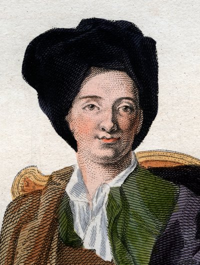 फॉन्टेनेल (1657-1757) के फ्रांसीसी लेखक, बर्नार्ड ले बाउयर (द बोवियर) का चित्रण। द्वारा फ्रेंच स्कूल
