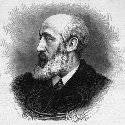 अर्नेस्ट फेडेउ (1821-1873), फ्रांसीसी कवि और उपन्यासकार का पोर्ट्रेट। 8 नवंबर के "" ले मोंडे इलस्ट्र्रे "" एन ° 865 में उत्कीर्णन द्वारा फ्रेंच स्कूल