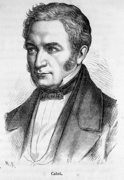 इटियेन कैबेट का पोर्ट्रेट, फ्रांसीसी समाजवादी (1788-1856) द्वारा फ्रेंच स्कूल