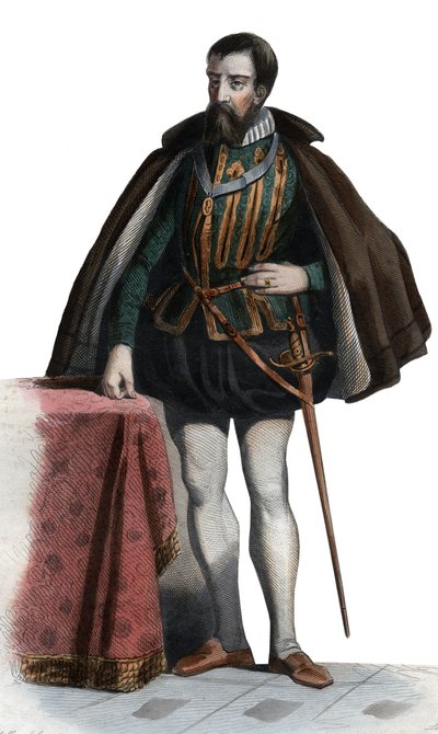 फ्रेंकोइस आई डे लोरेन (1519-1563), ड्यूक ऑफ गुइसे, ड्यूक ऑफ ऑमले, फ्रांसीसी सैनिक और राजनेता। द्वारा फ्रेंच स्कूल