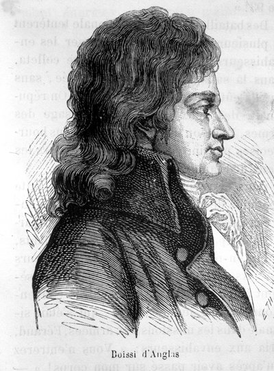 फ्रांकोइस एंटोनी का पोर्ट्रेट, काउंट ऑफ़ बोइसी डी'एंगलस (1756 - 1826), फ्रांसीसी राजनीतिज्ञ - हेनरी मार्टिन द्वारा "द हिस्ट्री ऑफ फ्रांस" में द्वारा फ्रेंच स्कूल