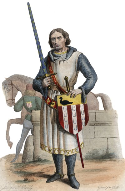 Gaucher V de Chastillon का पोर्ट्रेट (c.1249-1329), फ्रांस का कांस्टेबल। द्वारा फ्रेंच स्कूल