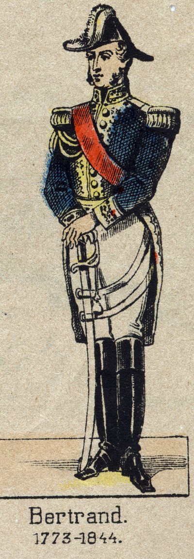 जनरल हेनरी-गेटियन बर्ट्रेंड (1773-1844), काउंट ऑफ एम्पायर का पोर्ट्रेट। 19वीं सदी के अंत से एपिनल की छवि। द्वारा फ्रेंच स्कूल