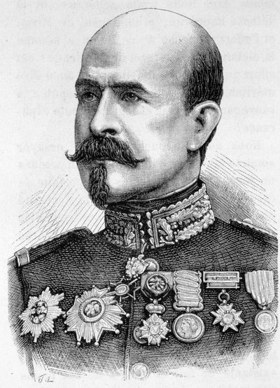 हेनरी मार्टिन द्वारा "" फ्रांस का इतिहास "" में जनरल ट्रोचू (1815 - 1896) का पोर्ट्रेट द्वारा फ्रेंच स्कूल