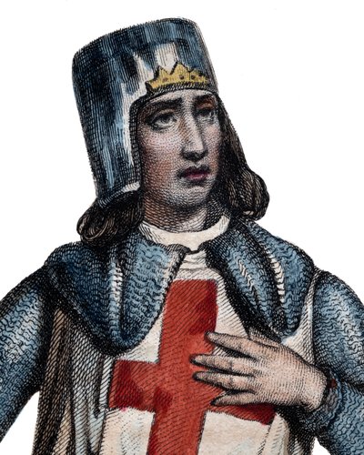 विल्हार्डोइन (1150-1228) के ज्योफ्रे का चित्रण, फ्रांसीसी इतिहासकार और शूरवीर। द्वारा फ्रेंच स्कूल