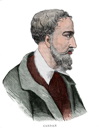 Gerolamo Cardano का पोर्ट्रेट (Girolamo Cardano, Hieronymus Cardanus या Jerome Cardan) द्वारा फ्रेंच स्कूल