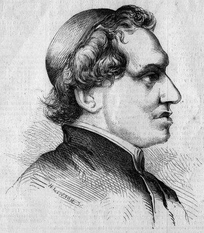 जियाकोमो एंटोनेली (1808-1878) का पोर्ट्रेट, इतालवी कार्डिनल और परमधर्मपीठीय सरकार के राज्य सचिव। 15 जनवरी के n°92 में "" द इलस्ट्रस वर्ल्ड" में लिंटन द्वारा उत्कीर्णन द्वारा फ्रेंच स्कूल