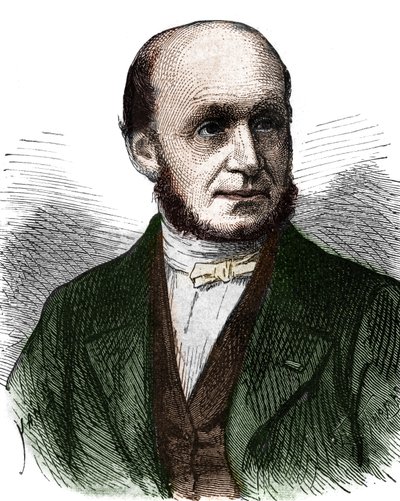 गुइल्यूम बेंजामिन ड्यूचेन डी बोलोग्ने (1806 - 1875) का पोर्ट्रेट, फ्रांसीसी डॉक्टर - "एल्बम डे ला साइंस; प्रसिद्ध विद्वान; ग्रैंड्स डिस्कवरी ”” ”1896 द्वारा फ्रेंच स्कूल