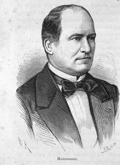 हौसमैन का पोर्ट्रेट (1809 - 1891) फ्रांसीसी राजनीतिज्ञ - हेनरी मार्टिन द्वारा "द हिस्ट्री ऑफ फ्रांस" में द्वारा फ्रेंच स्कूल