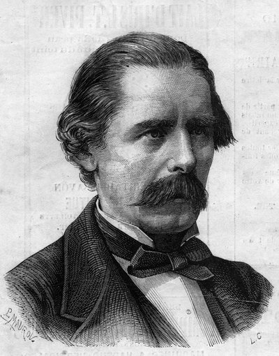 हेनरी थॉम्पसन (1820-1904), अंग्रेजी चिकित्सक, नेपोलियन III के सर्जन का पोर्ट्रेट। 1 फरवरी 1873 के "" ले मोंडे इलस्ट्र्रे "" n°825 में उत्कीर्णन। द्वारा फ्रेंच स्कूल