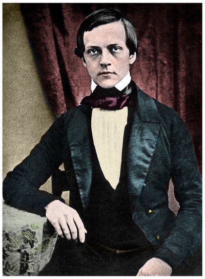 हर्मन वॉन हेल्महोल्त्ज़ का चित्रण (1821-1894)। जर्मन भौतिक विज्ञानी, एनाटोमिस्ट और फिजियोलॉजिस्ट। द्वारा फ्रेंच स्कूल
