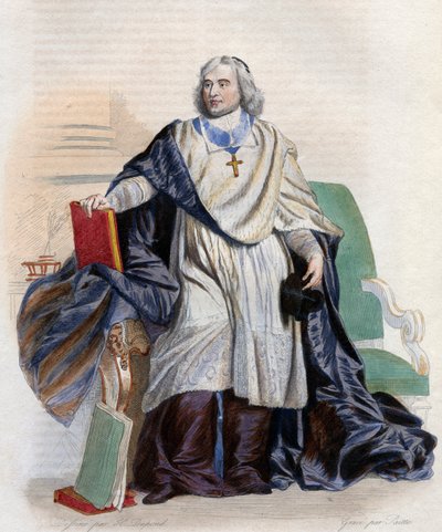 जैक्स बेनिग्ने बॉसुएट (1627-1704), फ्रेंच बिशप और धर्मशास्त्री का चित्र। द्वारा फ्रेंच स्कूल