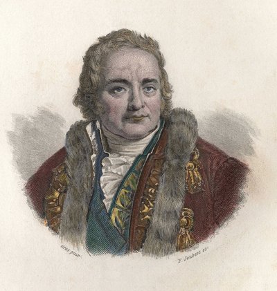 जीन एंटोनी का पोर्ट्रेट (जीन - एंटोनी) चैप्टल, काउंट ऑफ चैंटलौप (1756-1832), फ्रांसीसी रसायनज्ञ और राजनीतिज्ञ। "" उपयोगी पुरुषों के चित्र "" में द्वारा फ्रेंच स्कूल