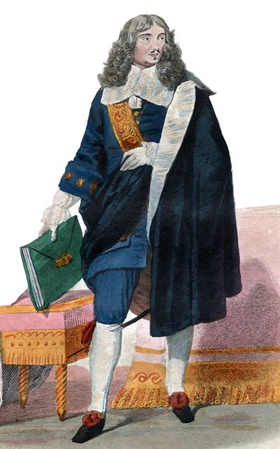 जीन बैप्टिस्ट कोलेबर्ट (1619-1683), फ्रांसीसी राजनीतिज्ञ का चित्र द्वारा फ्रेंच स्कूल