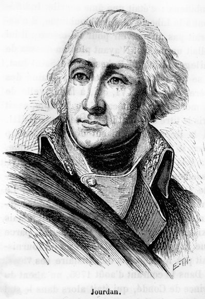 जीन बैप्टिस्ट जॉर्डन (1762-1833) का पोर्ट्रेट, साम्राज्य का मार्शल, फ्लेरस की लड़ाई के विजेता (26 जून 1794) - हेनरी मार्टिन द्वारा "" L'Histoire de France "" में द्वारा फ्रेंच स्कूल