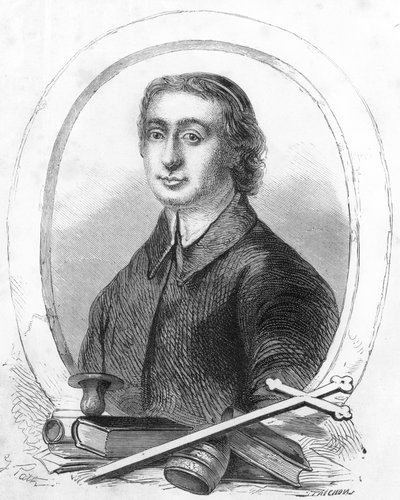 जीन बैप्टिस्ट मैसिलन का पोर्ट्रेट (1663-1742) (उत्कीर्णन) द्वारा फ्रेंच स्कूल