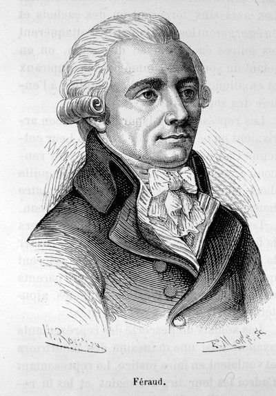 जीन फेरौड (या फेरौड), फ्रांसीसी राजनेता (1764-1795) का पोर्ट्रेट - हेनरी मार्टिन द्वारा "" ल'हिस्टोइरे डी फ्रांस "" में द्वारा फ्रेंच स्कूल