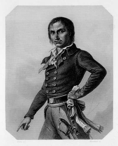 जीन मैरी कोलॉट डी'हर्बोइस (1750-1796) का पोर्ट्रेट, फ्रांसीसी राजनीतिज्ञ। लैमार्टिन द्वारा "गिरोंडिन्स का इतिहास" में द्वारा फ्रेंच स्कूल