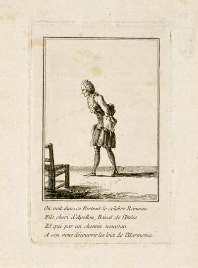 जीन फिलिप रामू का चित्रण (1683-1764) द्वारा फ्रेंच स्कूल