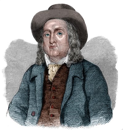 जेरेमी बेंथम (1748-1832) के चित्रकार, अंग्रेजी दार्शनिक, अर्थशास्त्री और सैद्धांतिक न्यायविद। द्वारा फ्रेंच स्कूल