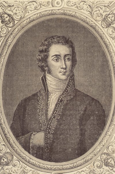 जोसेफ फौचे का पोर्ट्रेट, ओट्रेन्टो का ड्यूक (1763-1829) (उत्कीर्णन) द्वारा फ्रेंच स्कूल