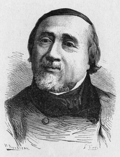जूल्स फ्रेंकोइस डुपुइस डेलकोर्ट (1802-1864) (जूल्स-फ्रेंकोइस ड्यूपिस-डेलकोर्ट), फ्रेंच एयरोनॉट का पोर्ट्रेट - "एल्बम डे ला साइंस" में; प्रसिद्ध वैज्ञानिक; महान उद्घाटन ”” ”” 1896। द्वारा फ्रेंच स्कूल