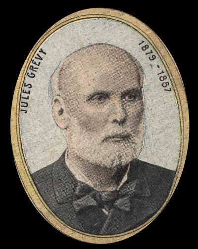 जूल्स ग्रेवी का पोर्ट्रेट (1807-1891) गणतंत्र के राष्ट्रपति। द्वारा फ्रेंच स्कूल