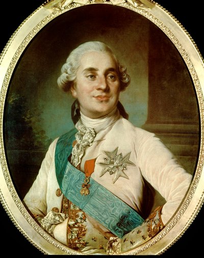 फ्रेंच स्कूल की 30 साल की बेनामी पेंटिंग पर किंग लुई सोलहवें (1754-1793) का पोर्ट्रेट। 1784. पेरिस, मुसी कार्नावलेट। - 30 साल की उम्र में किंग लुई सोलहवें (1754-1793) का पोर्ट्रेट। इंग्लिश स्कूल की बेनामी पेंटिंग। 1784. कार्नावलेट संग्रहालय, पेरिस द्वारा फ्रेंच स्कूल