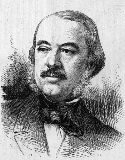लियोन लाया का पोर्ट्रेट (1810-1872), फ्रांसीसी नाटककार। 14 सितंबर 1872 के "" ले मोंडे इलस्ट्रे "" एन ° 805 में उत्कीर्णन। द्वारा फ्रेंच स्कूल
