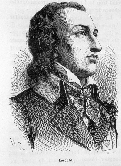 पोर्ट्रेट ऑफ़ लेस्क्योर, वेंडी शेफ (1766 - 1793) - हेनरी मार्टिन द्वारा "" फ्रांस का इतिहास "" में द्वारा फ्रेंच स्कूल