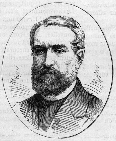 लुई काबट का पोर्ट्रेट (1812-1893), फ्रांसीसी चित्रकार। 2 मई 1874 को "" ले मोंडे इलस्ट्रे "" n ° 890 में उत्कीर्णन। द्वारा फ्रेंच स्कूल
