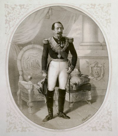 नेपोलियन III का पोर्ट्रेट (1808 - 1873) द्वारा फ्रेंच स्कूल